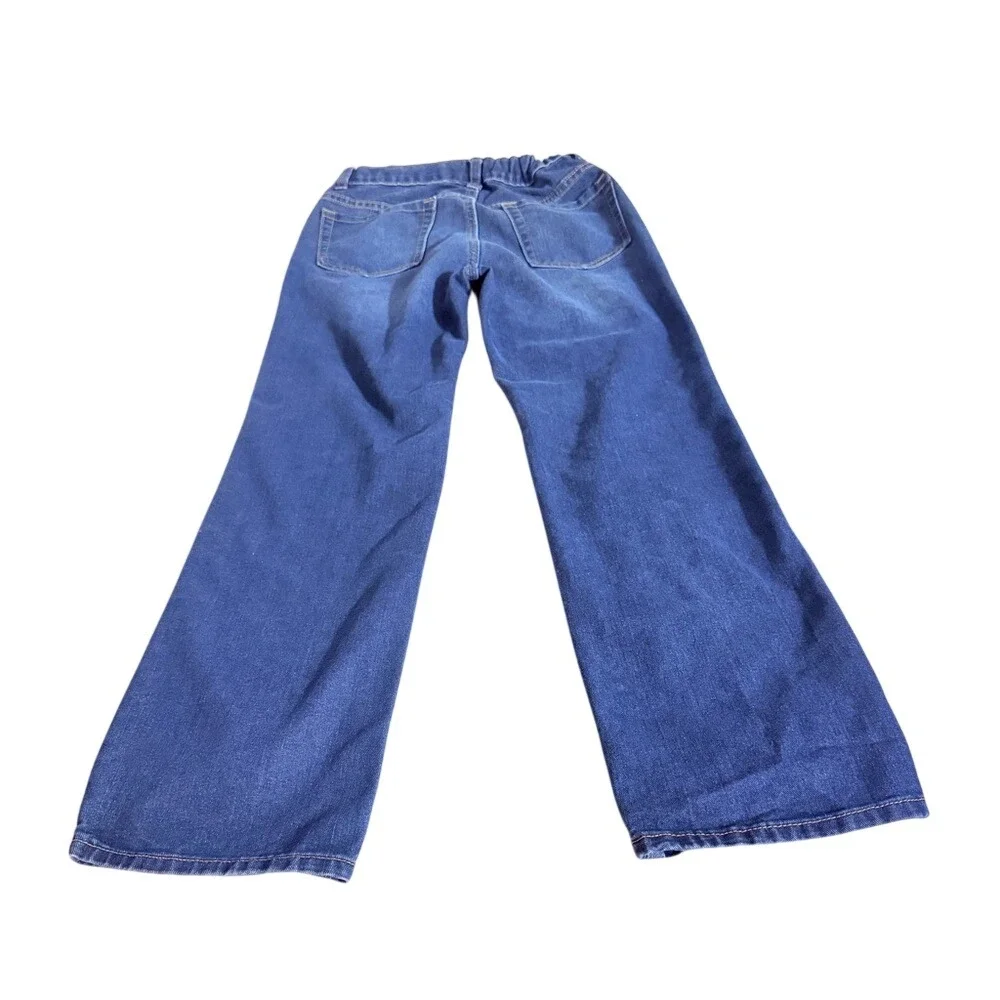 Old‎ Navy Girls Straight Leg Jeans Dark Wash Size 12 Elastic Waist